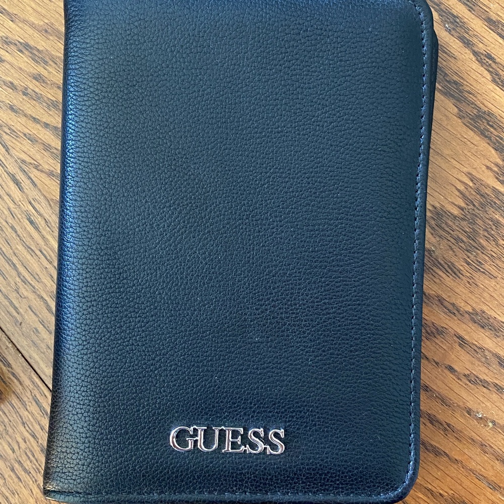 Guess Faux-Leather Passport/Card Holder